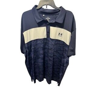 Under Armour Mens Freedom Golf Polo Shirt Navy Digi Camo USA  Flag Size 3XL